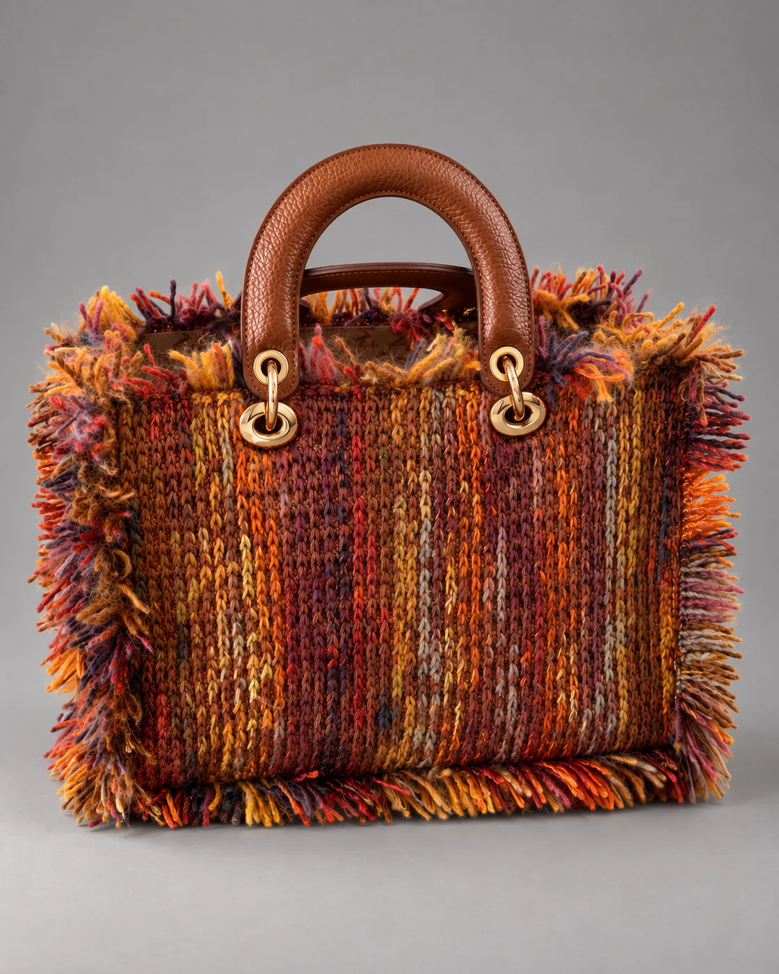 Secchiello multicolor, borsa fatta a mano Panna Bags