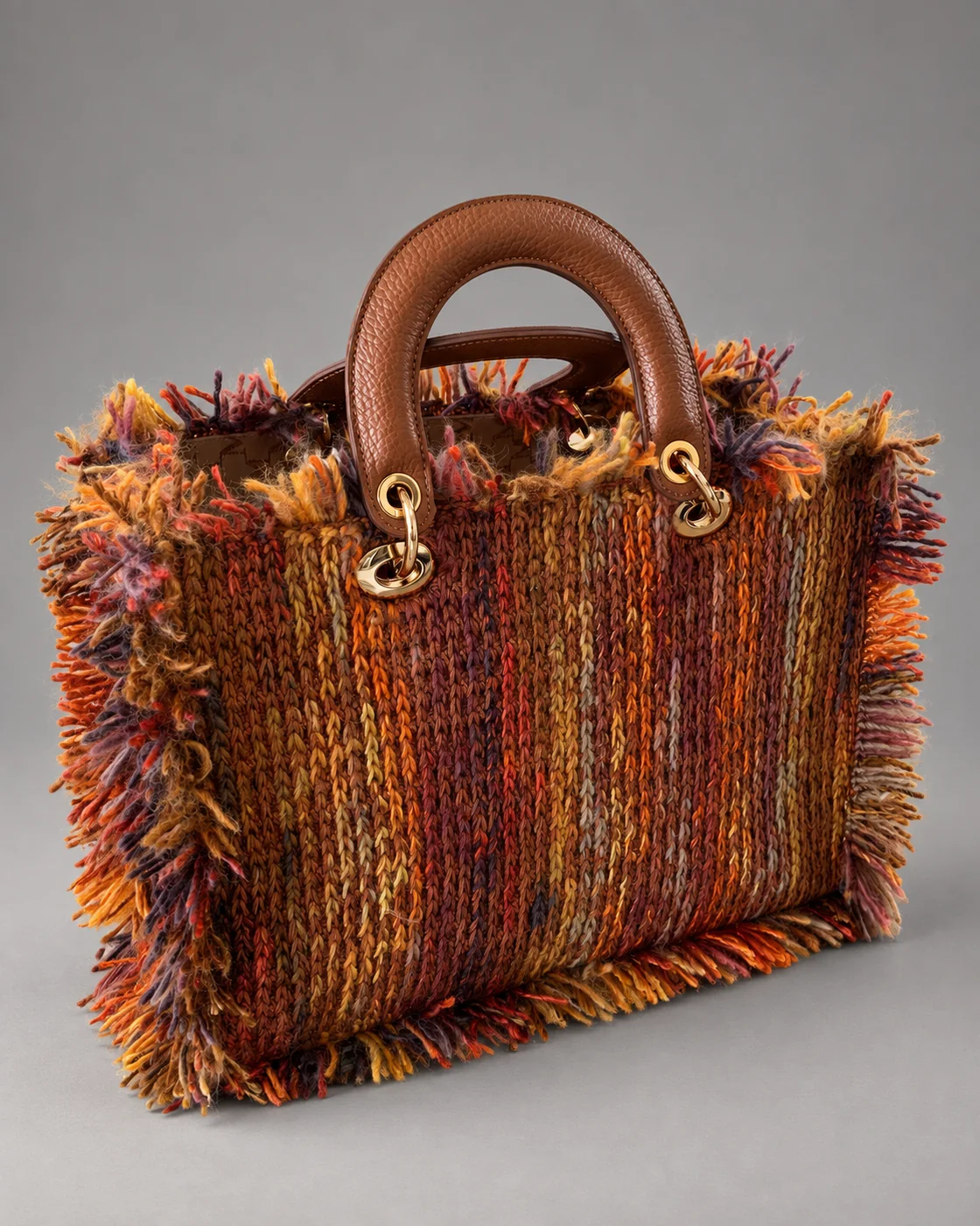 Secchiello multicolor, borsa fatta a mano Panna Bags