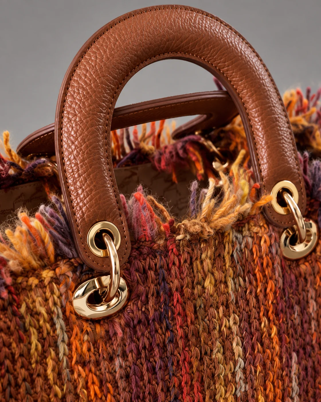 Secchiello multicolor, borsa fatta a mano Panna Bags