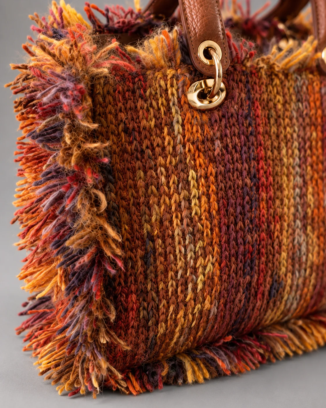 Secchiello multicolor, borsa fatta a mano Panna Bags