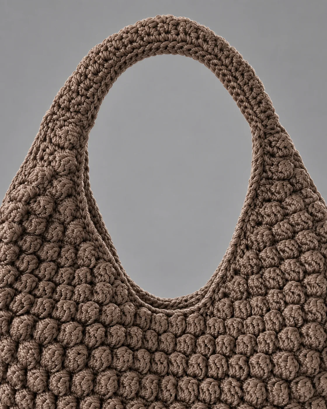 Hobo tortora bobble, borsa fatta a mano Panna Bags