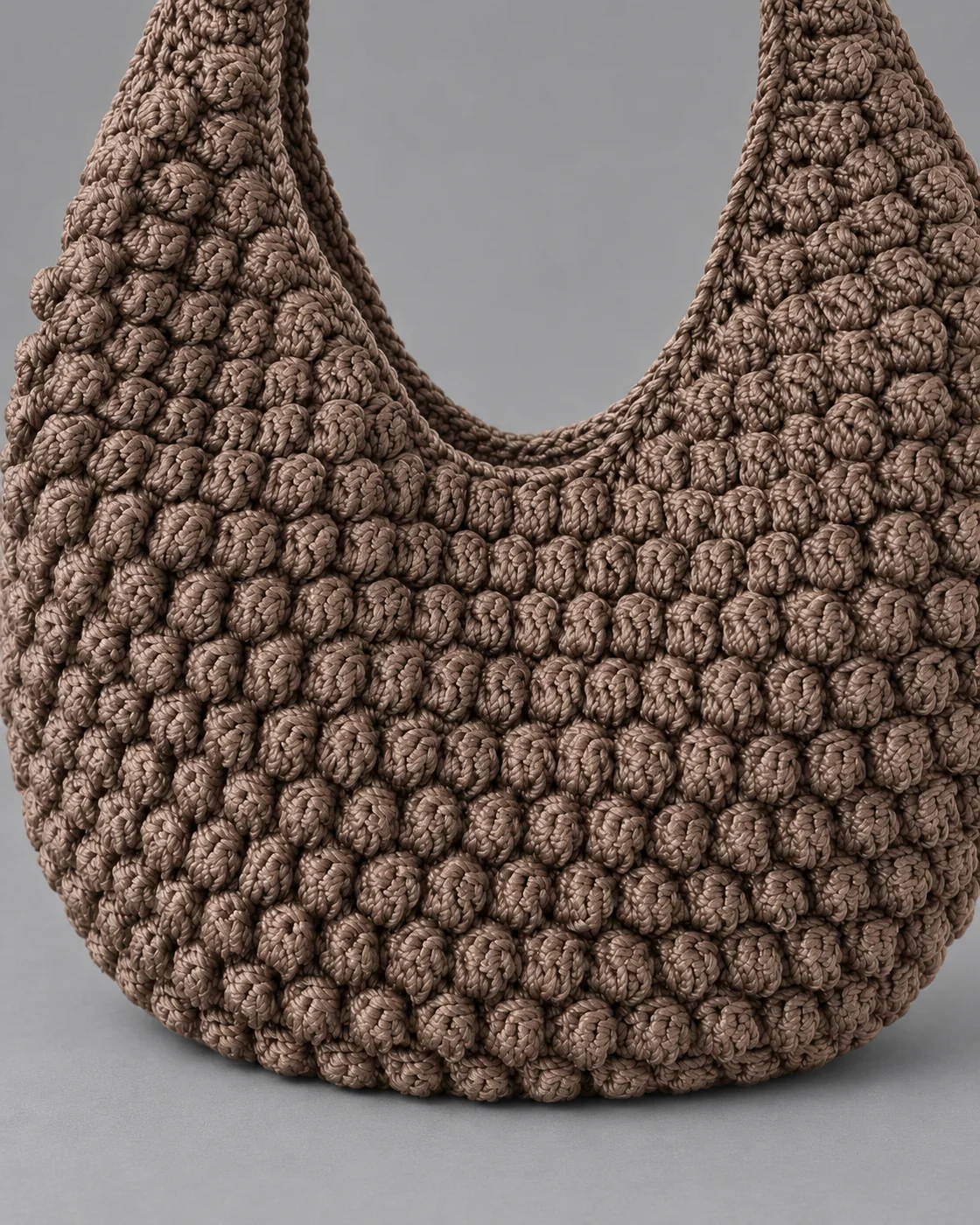 Hobo tortora bobble, borsa fatta a mano Panna Bags