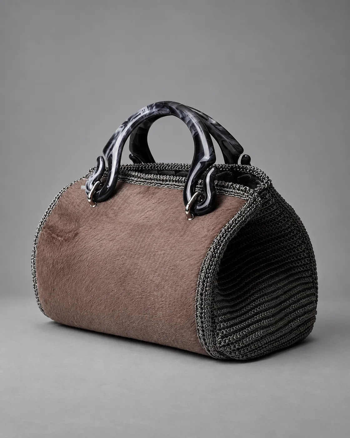 Bauletto cavallino, borsa fatta a mano Panna Bags