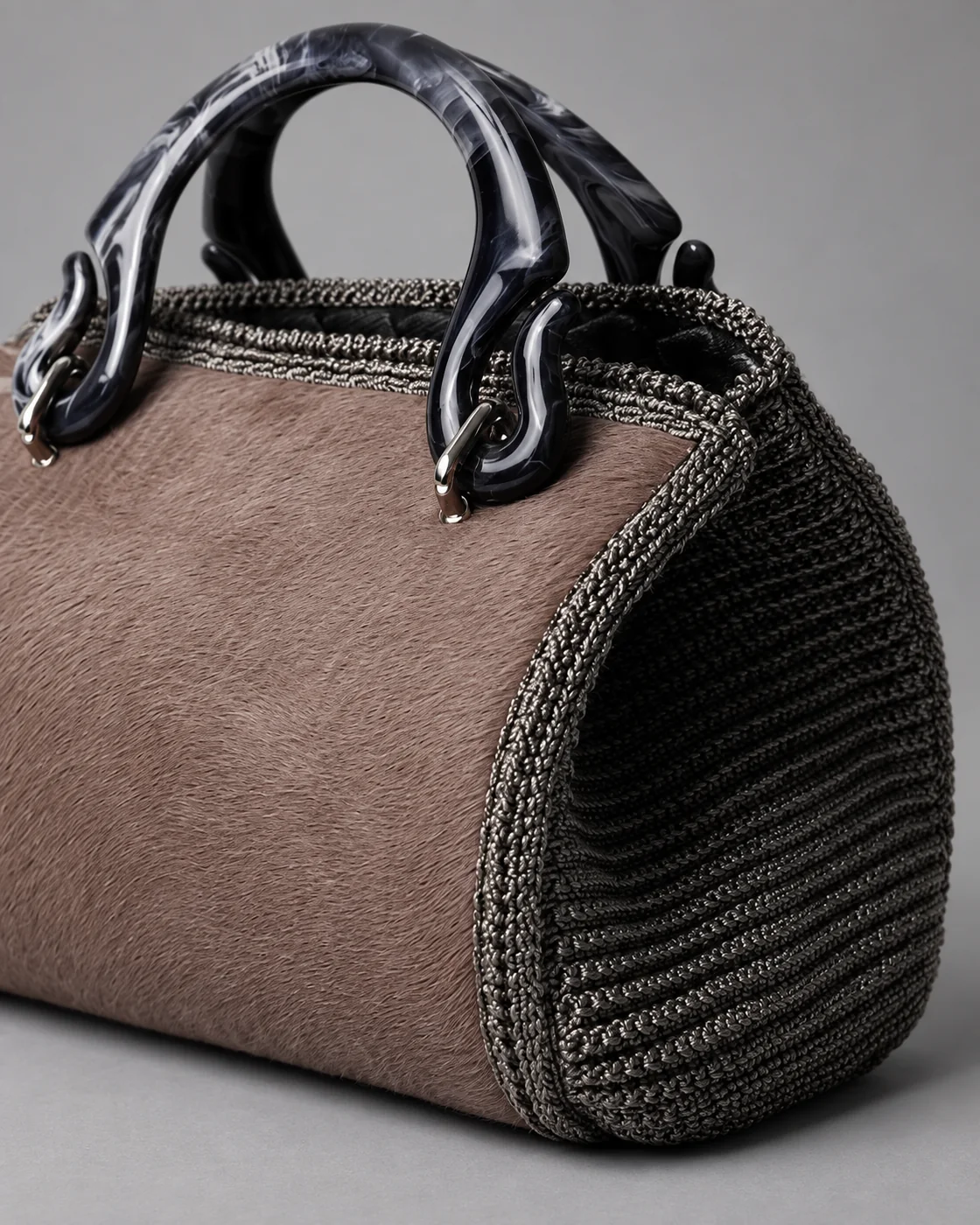 Bauletto cavallino, borsa fatta a mano Panna Bags