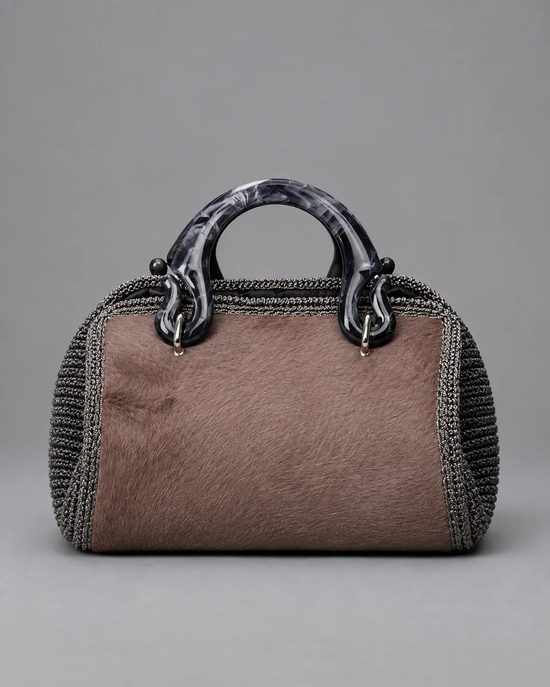 Bauletto cavallino, borsa fatta a mano Panna Bags