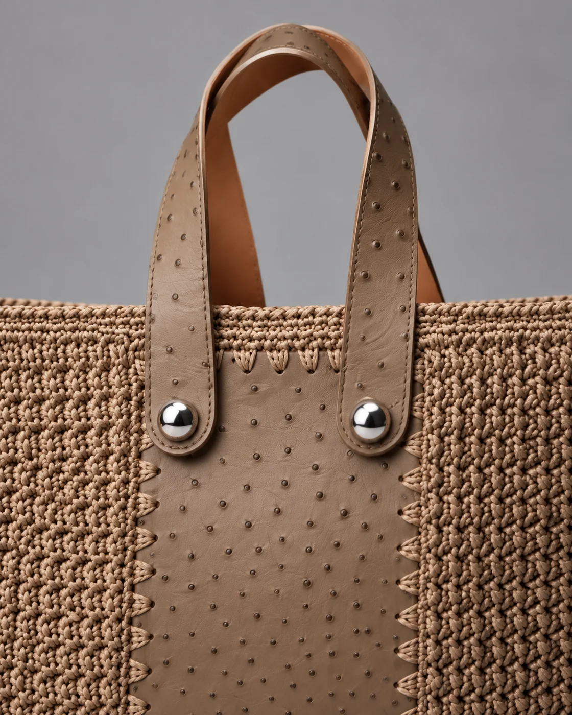 Tote taupe, borsa fatta a mano Panna Bags