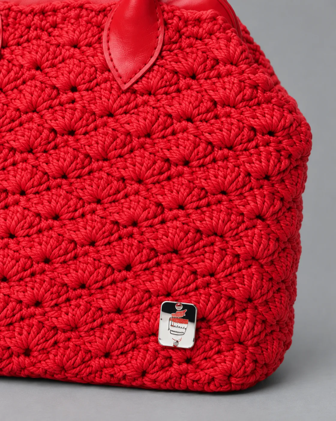 Rossa trapuntata, borsa fatta a mano Panna Bags