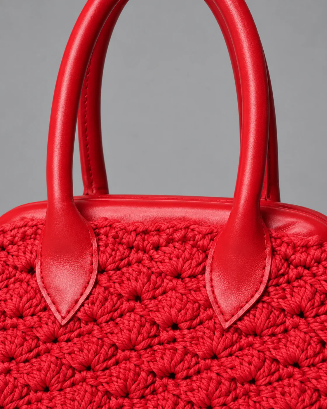 Rossa trapuntata, borsa fatta a mano Panna Bags