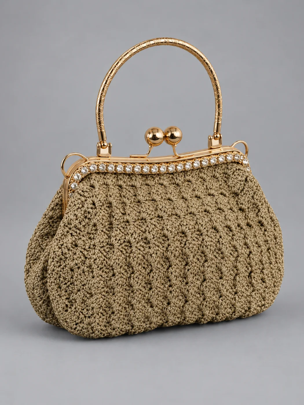 Pochette oro champagne, borsa fatta a mano Panna Bags