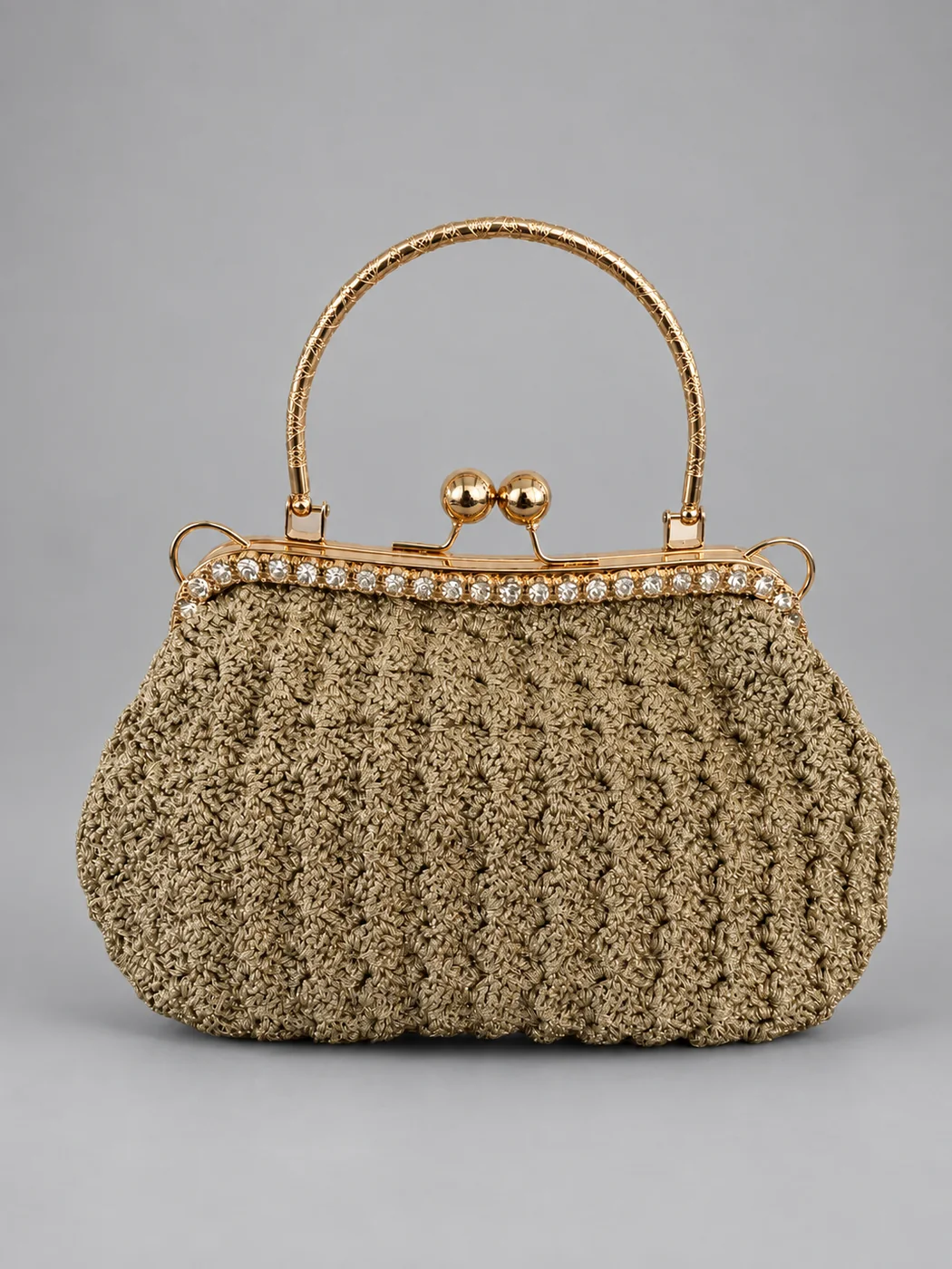 Pochette oro champagne, borsa fatta a mano Panna Bags
