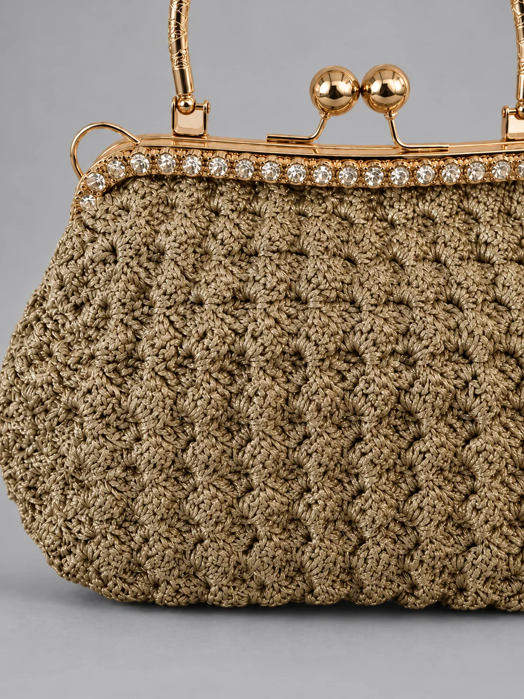 Pochette oro champagne, borsa fatta a mano Panna Bags