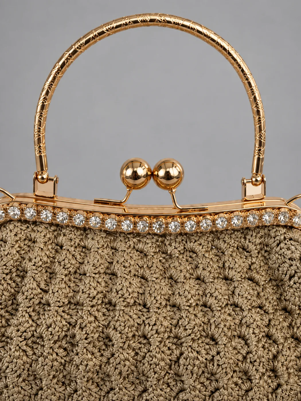 Pochette oro champagne, borsa fatta a mano Panna Bags