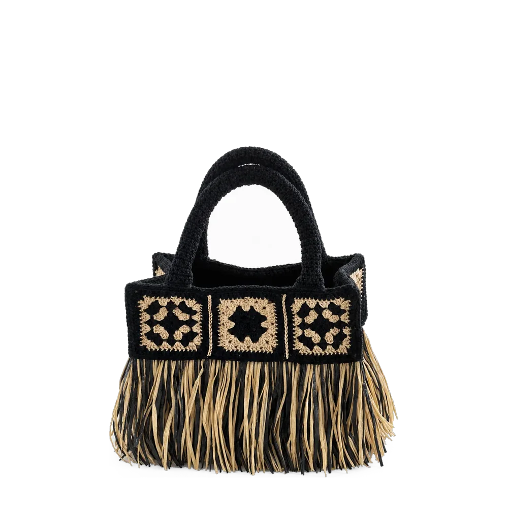 Borsa granny con frange