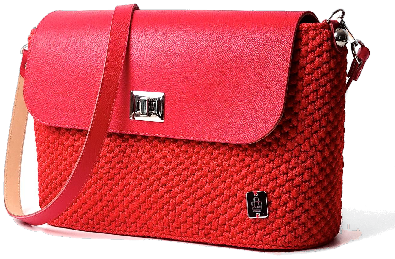 Rossa, patta in pelle