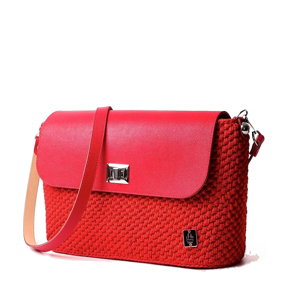 Rossa, patta in pelle